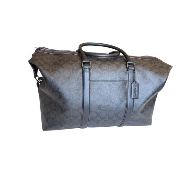 Coach Trekker Bag In Oxblood Canvas Duffel Bag With Strap - Picture 1 of 7